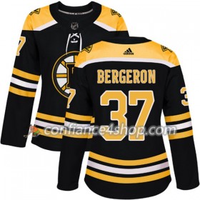 Adidas Maillot de Hockey Boston Bruins Patrice Bergeron 37 2017-2018 Noir Authentic - Femme